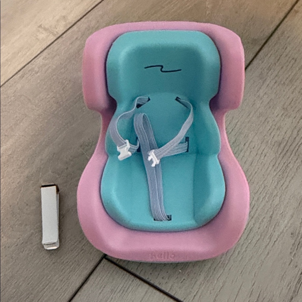 New in Bag Pink and Blue Labubu Car Seat